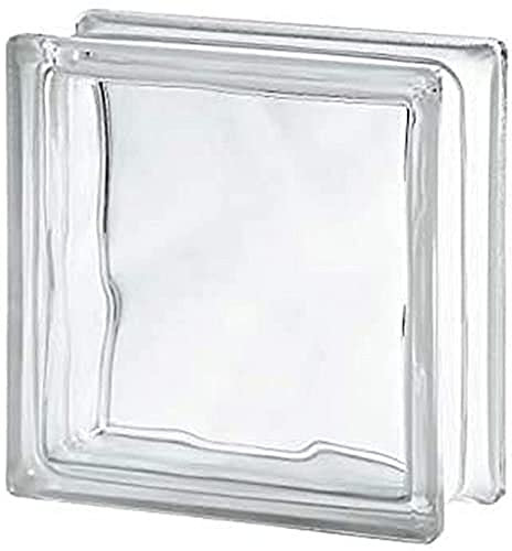 Penez Herman - Brique Verre Neutre Ondule Transparente 19X19X8