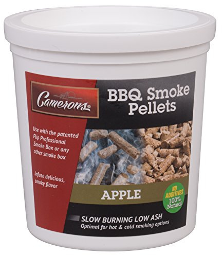 Camerons 100% All Natural Apple BBQ Smoking Wood Pellets, 1 Pint | Kiln Dried Barbecue Wood for Smokers, Pellet Grills & Fire Pit, Infuse Smokey Flavor in Meats, Grilling Gift for Men