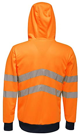Regatta TRA316LA7BV Tactical Hi-Vis Overhead Bomber, Size Large, Orange/Grey