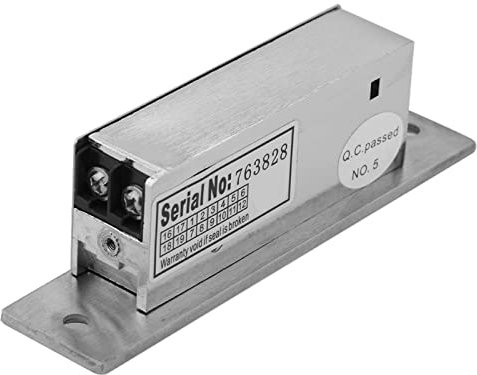 VBESTLIFE Electric Strike Lock, DC12V Narrow-type NO Fail-Secure Electromagnetic Door Locks Electronic Access Control Lock for Wooden Metal Door