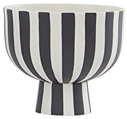 OYOY Toppu Bowl – Weiße Steingut-Schale im skandinavischen Design, Ø15 x H13 cm