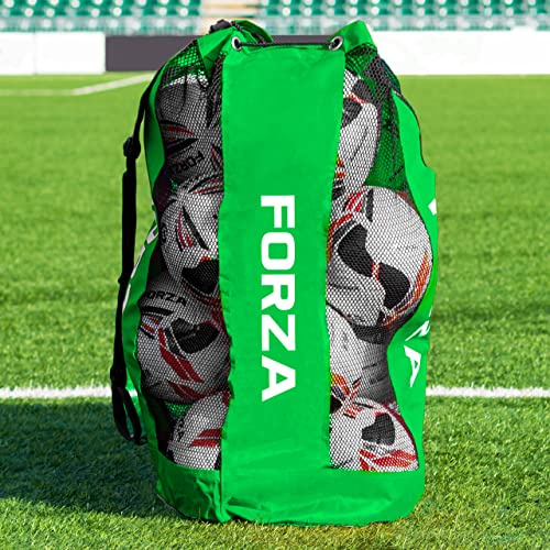 FORZA Borsa Portapalloni | Sacca Multisport per Trasportare Palloni | Borsone con Chiusura a Coulisse per Calcio,Basketball,Netball,Pallavolo | 5 Opzioni di Colore | capacità 12 palloni