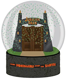 Half Moon BayJurassic Park - Palla di neve - Jurassic Park Gates , Palla di Cristallo Decorativa (65mm)
