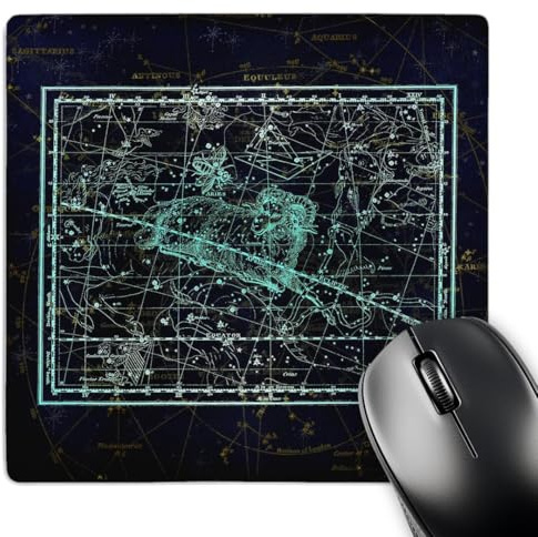 3dRose Retro Star Map. Zodiac Constellation of Aries or ram. Turquoise... - Mouse Pads (mp-372489-1)