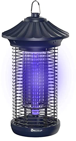 Buzzeap Lampe Anti Moustique, avec Lampe améliorée 60 Perles UV-LED, Anti Moustique Électrique pour Extérieur Intérieur et Jardin, Attrape Mouche,Moustiques,Insectes,Efficace Portée 140m²