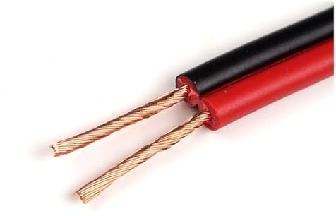 Trunking Solid 10 meters 2 Core x 0.5mm2 Insulated Wire Electrical Wire Extension Wire 20AWG 2pin Tinned Copper Cable Connector Loom