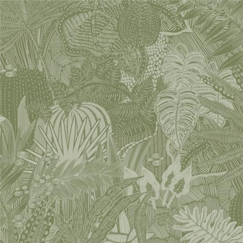 Timeet Pellicola adesiva per mobili, autoadesiva, motivo foglie verde, 41 x 300 cm, impermeabile, per mobili, soggiorno, parete, decorazione fai da te