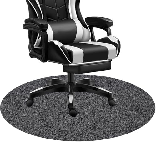 NCONE Office Chair Mat for Hardwood Floor, 39x39 Round Desk Chair Floor Protector Mat Rug for Gaming Rolling Chair, MatUK2441