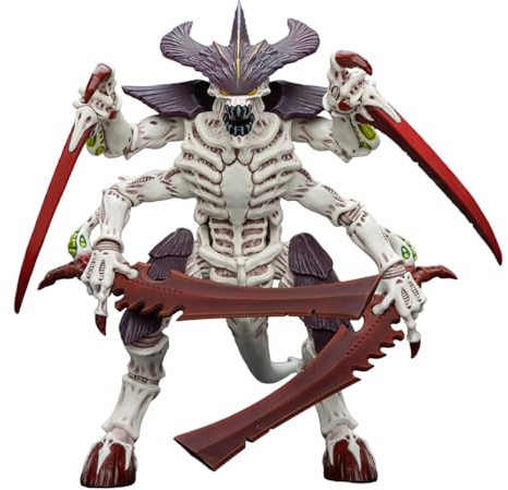 LEBOO JOYTOY Warhammer 40.000 Tyranids Fleet Leviatan Tyranid Warrior with Boneswords 5.6 da collezione in scala 1:18 Action Figure Regali