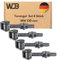 WDB - Torangel Regulierbar Verzinkt - Scharniere Gartentor - Scharniere Schwerlast - Toranlage - Torscharniere Hängescharniere - 4 Stück Einstellbares Torscharnier M16 130 mm