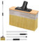XIAPIA Long Handled Paint Brush, Thick Soft Large Paint Brush 7 Decking Brush with 60 Long Handle, Fence Paint Brushes, Wide Paint Brush for for Painting Wood Deck, Wall and Furniture