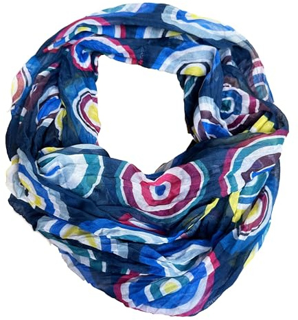 J26 Blumen Mandala Farbverlauf Seide Sommer Loop Verlauf Regenbogen Rainbow Silk Uni Rundschal Schlauchschal Stola Schal leicht