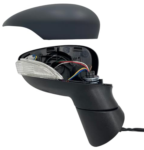 Spieg Außenspiegel Rechts für Ford Fiesta | Fiesta Van 2008-2012 Elektrisch Einklappbar, Elektrisch Verstellbar, Beheizt, mit Blinklicht, Grundiert, 8 PIN