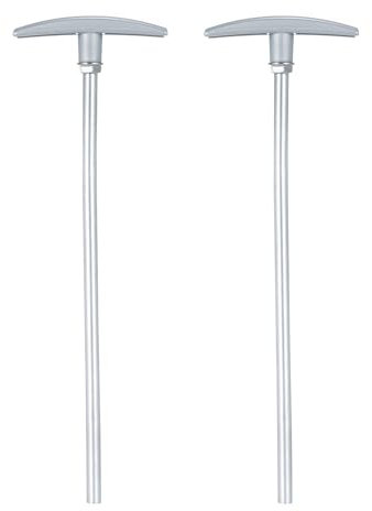 Mulcort Lot de 2 Tube d'extension de vanne de vidange pour Camping-Car, Ensembles de Poignée de Valve de 9 Pouces, Compatible avec Le kit de Tuyau d'égout, facilitant la Gestion des déchets