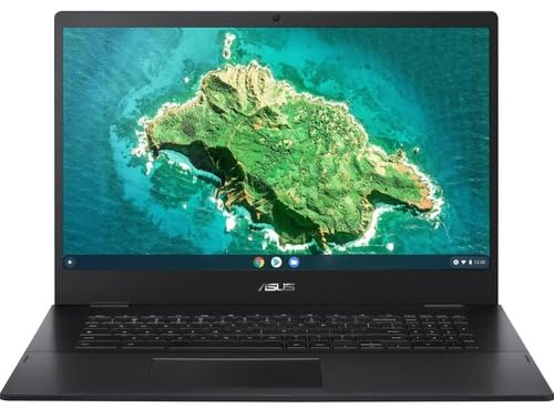 ASUS ChromeBook/GREY/17.3 FHD non-Touch/N4500/4GB/Intel UMA/128GB/Chrome,Computer