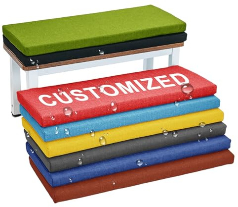 EXZFW Benutzerdefinierte Bankkissen, Sitzkissen Nach Maß Mit Abnehmbarem Bezug, MaßGeschneiderte Sitzkissen Eckbank, Stuhlkissen Und Bankauflage, Sitzkissen für Erkerfenster,Dicke 3cm