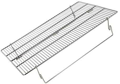 GOOHOCHY Panier de Grille Portable en Acier Inoxydable pour Barbecue Facile à Assembler et Cuisson de Poissons et Légumes pour Camping sur Patio