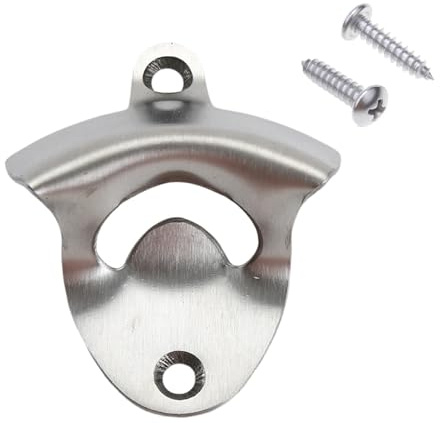 JTMKYO 1 Piece Stainless Steel Bottle Opener, Durable Bottle Cap Opening Tool, Wall-Mounted Bottle Opener, Kitchen And Bar Supplies.