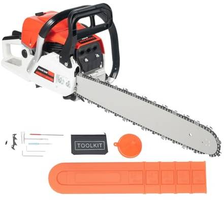 Motosega a scoppio 52cc Easy-Start con barra da 50cm e protezione