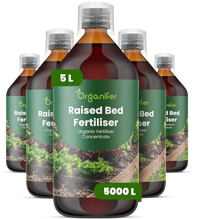 Fertilizante Líquido Para Huerto Elevado 5L – Abono Orgánico Para Hojas Saludables Y Crecimiento Fuerte – Refuerza Raíces Y Vitalidad – Organifer