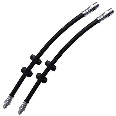 BESTPRICE ATP 2x Bremsschlauch Vorderachse Länge: 340mm, | Kompatibel mit: AUDI 100 C3 Avant, 100 C3 Stufenheck, 80 B1 Stufenheck, 80 B2 Stufenheck, 80 B3 Stufenheck, 90 B2, 90 B3