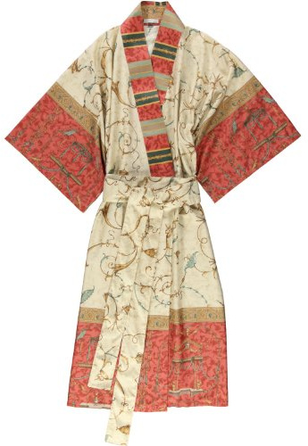 Bassetti Bademäntel Damen Kimono Oplontis blau - v9