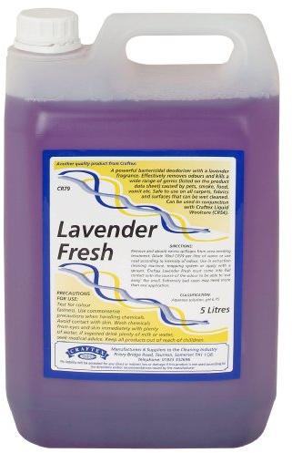 Lavender Fresh 5L - Carpet & Surface Deodoriser Kills Germs Caused By Pets, Urine Vomit