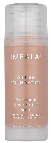 IMPALA | Oljefri sminkprimer färg nr 03 | silkeslen och ljus finish | lätt, oljefri makeup | Med SPF15 solskydd, vitamin E och aloe extrakt | För alla hudtyper | 30 ml