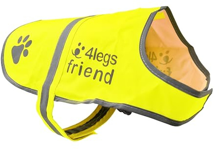 Gilet de Sécurité Réfléchissant pour Chien, 5 Tailles, Haute visibilité, activités à l’extérieur de Jour et de Nuit. Votre Chien est Visible pour empêcher Les Accidents de Voiture ou de Chasse (XS)