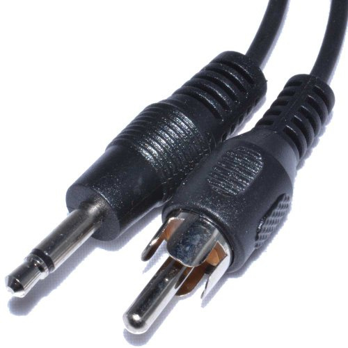 kenable 3,5 mm Mono Jack Fiche Vers Seul RCA Cinch Fiche câble Nickelé 2 m [2 mètre]