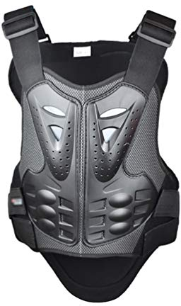 Dexinx Rennsport Brustpanzer Leicht Schutzausrüstung Atmungsaktiv Motorrad WesteSkifahren Anti-Fall Gear Schwarz M