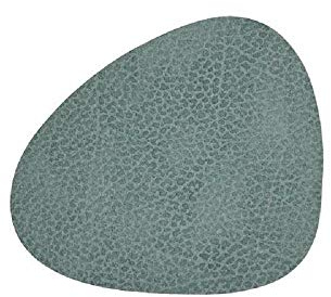 Lind DNA Glasuntersetzer Curve Recyceltes Leder Hippo Pastell Grün, Maße: 11cm x 13cm, 981124