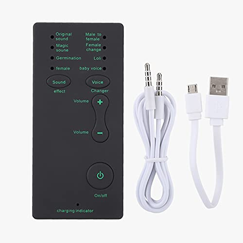 Ljudljudkort, 300mah/3.7V 106db Mobiltelefon Webcast Live-ljudkort Extern USB-röstväxlare