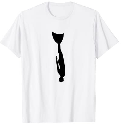 Monoflosse Mono Flosse Tauchen Freitauchen Apnoe Speerangeln Shirt T-Shirt