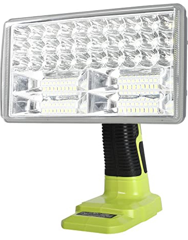 3300LM kabellose LED-Arbeitslichttaschenlampen Powered by Ryobi 18-Volt ONE + Lithium-Ionen-NiCd-NiMh-Batterien P197 P108 YEX-BUR 30 W Handtaschenlampen Tragbare Strahler
