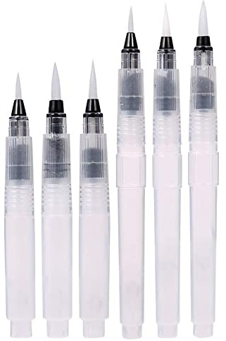Wasserstift,Wasserpinsel Stifte,Wassertankpinsel Aquarell,Watercolor Brush Pen mit Befüllbarer Wassertank,Aquarell Water Brush Pens,Wassermalstifte,Pinsel mit wassertank,Für Wasserfarbenmalerei