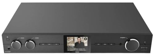 Hama Tuner Hi-FI Radio Radion Internet,Dab/Dab+/FM, Bluetooth 'DIT2006BT' (Tuner HiFi Radio numérique WiFi, Spotify Connect, UNDOK App Control pour Smartphone ou Tablette, USB/AUX, Réveil) Noir