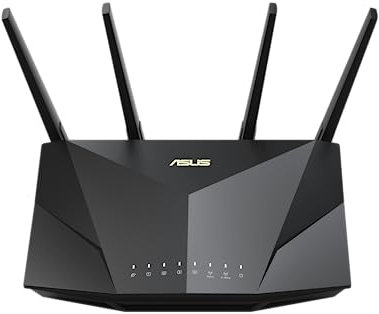 ASUS RT-AX5400 Dual Band WiFi 6 Extendable Router, Lifetime Internet Security Included, Instant Guard, Advanced Parental Controls, Built-in VPN, AiMesh Compatible, Gaming & Streaming, Smart Home