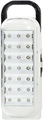 GC GLOBALCOMMERCE Lámpara De Emergencia Portátil Recargable 21 LED Luz Blanca