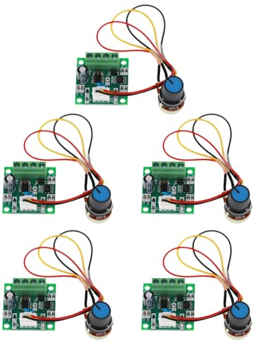 1803BW DC Motor Controller PWM Drehzahlsteller, 5 Stück | Potentiometer Schalter, 1.8V 3V 5V 6V 18V 2A, 12V Motordrehzahl Schalter Controller