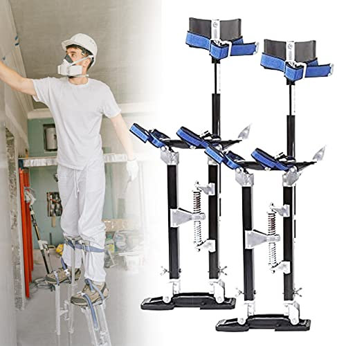 XNZJHPP Verstellbare Aluminium-Trockenbau-Stelzen, Arbeitsstelzen für Bauherren/Stelzenkünstler/Astwerkzeug, professionelle Trockenbau-Verputzstelzen (58cm)