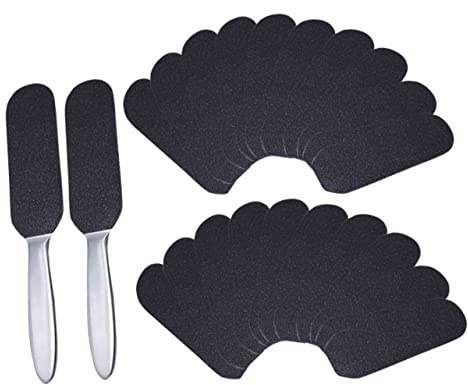 Raspa per Piedi in Acciaio Inox Nero, Set Pedicure 1 | Rimozione Calli, File Esfoliante Manuale, Formato Compatto da Riporre Facilmente