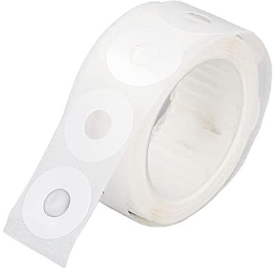 250pcs Loch-Punch-Verstärkungsaufkleber, Zusätzliche Stärke PVC-Kreis Verstärkungsbezeichnungen Zum Schutz des Dokuments, Leicht zu Apply und Wasserdichtes DIY (WHITE)