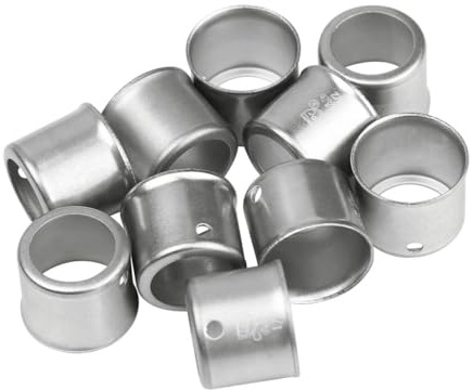Sysarua 100 Pack Pex 1/2″ Stainless Steel Press Sleeve for Brass (ASTM F1807) or Poly (ASTM F2159) Pex fittings