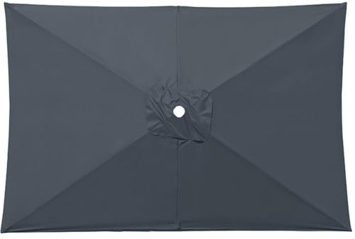 Miecoae Housse de Rechange Rectangle pour Parasol de Patio à 6 Baleines Tissu de Rechange Imperméable pour Parasol d'extérieur de 2 x 3.0 m(U3)