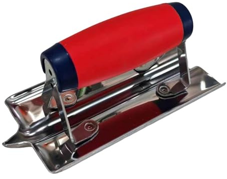 Ｚｉａｌｏｆｉ Llana para Llana para Enlucido Herramienta Manual de Albañil Paleta para Yeso con Hoja de Acero Inoxidable Y Agarre Ergonómico Adecuado para, Ranuradora de Hormigón