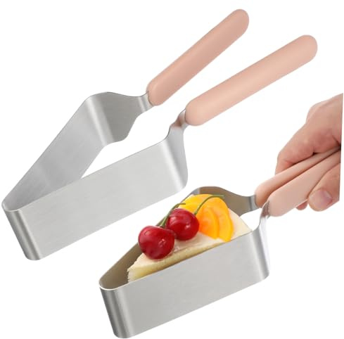 Healifty 2 piezas Cortador de Tartas y Bizcochos Cortador de Metal Resistente para Porciones Uniformes Herramienta de Repostería Ligera y Duradera para Doméstico