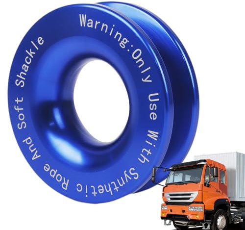 Weiche Schäkel-Erholung – 18,597 kg Offroad-Kit, robuster Abschleppring, langlebiges Seilwinde-Zubehör, starker Schnappblock, Mehrzweck-Fahrzeug-Riemenscheibe, sorgt für sicheren Betrieb für