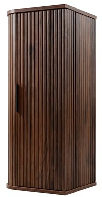 3E 3xE living.com Armoire de Salle de Bain, chêne-Noyer, 79 x 35,5 x 31,5 cm