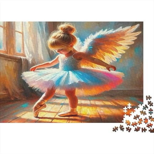 Angel Ballerina 1000 Piece Jigsaw Puzzle Paper Adult Suitable Sunlit Classic Painting Focus Relaxation 38x26cm/1000pcs